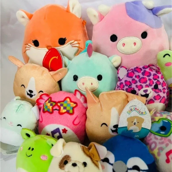 Squishmallows Plush Variety Pack - Bright Orange, Pink, Green, Blue, Purple - Picture 4 of 8